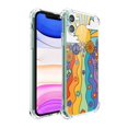 thumbnail image 1 of Vintage Hippie Groovy Print Case Compatible with iPhone 12,Aesthetic Art Design TPU Full Cover Shock-proof Case, 1 of 1