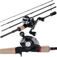thumbnail image 1 of Sougayilang Fishing Combo Portable 4 Sections Casting Fishing Rod and 17+1BB Baitcasting Reel Set, 1 of 8
