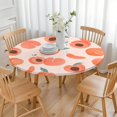 thumbnail image 3 of Round Picnic Table Cloth 100% Waterproof & Oil Proof, Elastic Fitted Table Cover for 36"-44" Round Tables, for Dining, Camping, Outdoor, 3 of 7