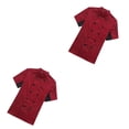 thumbnail image 3 of Wosthever Chef Coat Men Short Sleeve Cook Jacket Cooking Clothes Uniform Spring Skin-friendly for Restaurant Hotel Cafe Kitchen Type1 NO1, 3 of 6