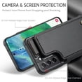 thumbnail image 2 of for Samsung Galaxy S21 FE Premium PU Leather Back Case, Multiple Card Slots Design, Double Magnetic Clasp Study Kickstand RFID Blocking Classic Phone Cover for Samsung Galaxy S21 FE, Black, 2 of 9