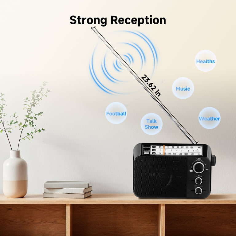 Portable AM FM Radio with Large Dial and High Power Speaker photo 7
