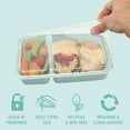 thumbnail image 4 of Bentgo Prep - 20-Piece 2-Compartment Reusable Meal Prep Containers with Lids, PFAS & BPA Free Materials, Durable, Microwave, Freezer, & Dishwasher Safe To Go Food Storage (Mint), 4 of 8