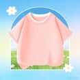 thumbnail image 5 of Bovxnpu Girls Short Sleeve T Shirts Kids Summer Tops Solid Cotton T Shirt For Kids Tees, 5 of 7