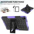 thumbnail image 4 of Dteck Screen Protector Case for iPad 10th Generation 10.9-inch,iPad 11-inch (A16) 2025 Shockproof Rugged Rubber Case 2-Layer Protection Armor Kickstand Cover,Purple, 4 of 5
