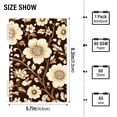 thumbnail image 2 of FORMRS 1-Subject Spiral Notebook 8" x 5" College Ruled 60 Refillable Sheet A5 Hard Cover, 2 Pack, Brown Floral, 2 of 7