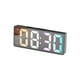 thumbnail image 5 of Reloj despertador digital de 16 cm con alarma dual, funciona con pilas, portátil. Negro, 5 of 9