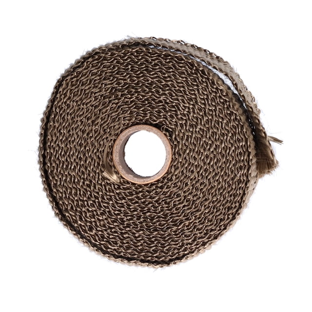Exhaust Pipe Tape, Fiber With Multifunction Exhaust Heat Wrap Widely Used Durability For Man For Car Motorcycle Brown