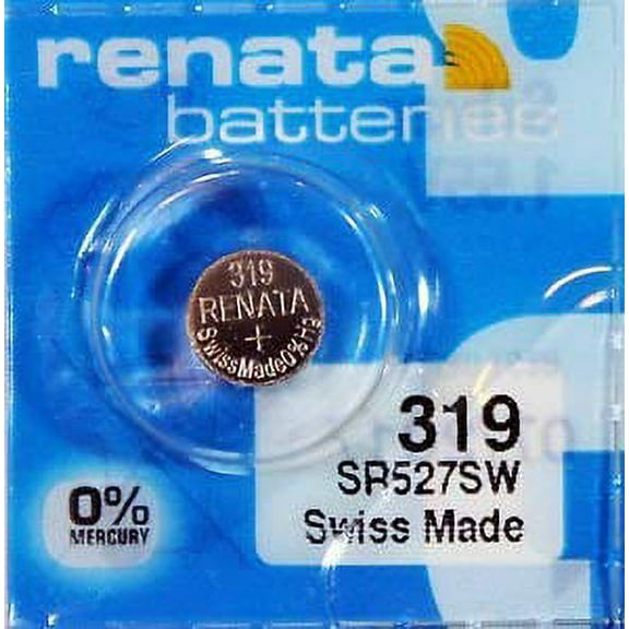 Renata Batteries 319/SR527SW Button Cell Watch Battery (5 Pack)