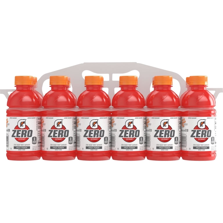 Gatorade Zero Sugar Electrolyte Sports Drink Fruit Punch, 12 fl oz, 12 Pack photo 7