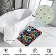 thumbnail image 3 of Graffiti Polyester Non-Slip Machine Washable Bath Rugs Door Rugs Floor Mat, 3 of 6