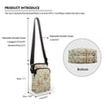 thumbnail image 6 of HELLHERO Elegant Rustic Style Polyester Adjustable Shoulder Strap Crossbody Bag 2 Layers Outdoor Travel Lightweight, 6 of 7