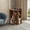 Brown, variant on Zenira Simple style, modern trend, hexagonal multi-layer corner multi-functional storage, with charging slots, shelves, White