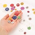 thumbnail image 4 of 10 Sets Sewing Snap Buttons, 15mm Invisible Press Studs Buttons Sew-on Metal Snap Fasteners Zinc Alloy, Dark Green, 4 of 7