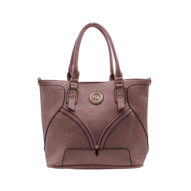 Bolsa Tote Exterior Piel vegana Color Rosa Para Mujer De RBBASICS