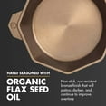 thumbnail image 4 of FINEX 8" Cast Iron Skillet with Lid - Versatile Cast Iron Pan - Cooking Pan Enhances Food Taste - Nonstick Skillet - Heirloom Kitchen Essentials - Pre-Seasoned with Flaxseed Oil, 4 of 7