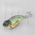 thumbnail image 3 of 3PC BIQIANWO Fishing Lures Durable 3D Printed VIB Vibration Treble Hooks Mackerel Bass Long Casting Fake Spinner bait, 3 of 9