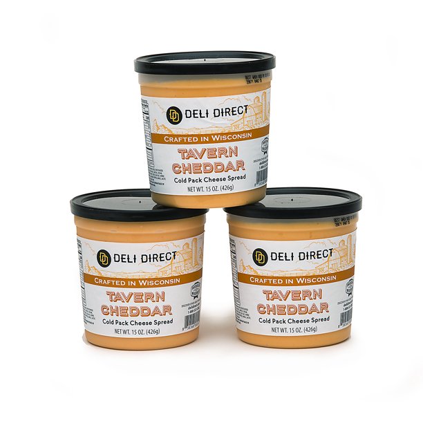 Deli Direct Wisconsin Tavern Cheddar Cheese Spread (3 Packs 15oz each