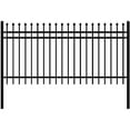 thumbnail image 3 of ALEKO Self Unassembled Steel Garden Yard Fence 8 x 4 ft. Rome Style Black, 3 of 4