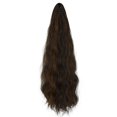 thumbnail image 2 of SAYFUT 18" Hair Extensions Long Big Wavy Claw Curly Ponytail Min Claw Clip in Hair Piece Pony Tail Synthetic Ponytail Hair Extension (Black, Medium Brown, Blonde), 2 of 7