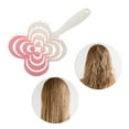 thumbnail image 6 of Unique Bargains 1 Pc Gradual Four-leaf Clovers Hollow Comb Hair Brush Pink ABS, 6 of 6