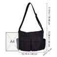 thumbnail image 2 of Bolso Vintage de lona para mujer, bolsos grandes de hombro para adolescentes, bolsos de mensajero, bolso informal para mujer, bolso cruzado, 2 of 5