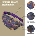 thumbnail image 5 of Fanny Pack Magical Pumpkin Castle Halloween Pattern Waist Pack Bag,Running Cross Bag,Waterproof Large Fanny Packs for Women Men for Travel Running Hiking Cycling, 5 of 6