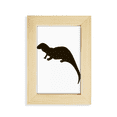 thumbnail image 1 of Retrato animal Black Seaotter Unbranded Arte Pintura 5x7 pulgadas marco de foto, 1 of 4