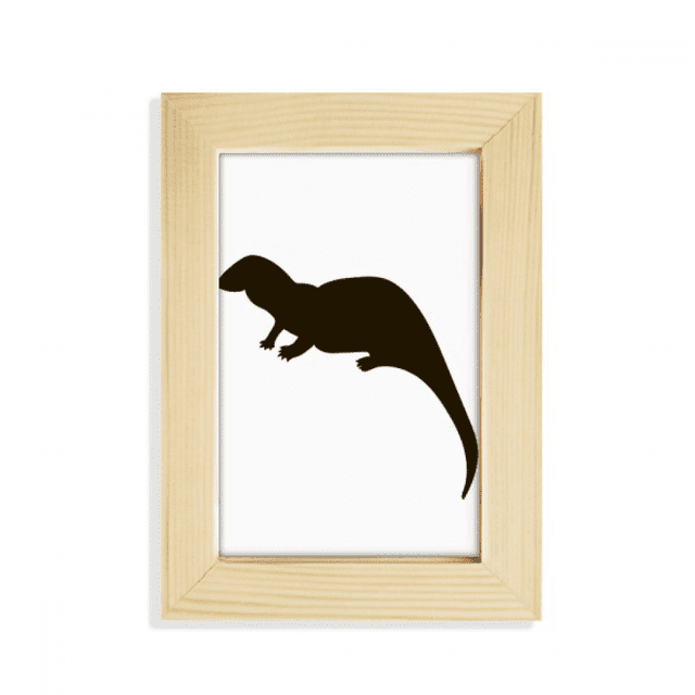 Retrato animal Black Seaotter Unbranded Arte Pintura 5x7 pulgadas marco de foto