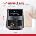 thumbnail image 3 of Holstein Housewares 7.6QT Digital Air Fryer with viewing window and led display with 7 preset options. Fry, bake, grill, dehydrate, and roast healthier recipes. Dishwasher Safe, 3 of 8