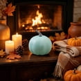 thumbnail image 7 of Fall Decor Halloween Pumpkin Decorations Pastel Blue Foam Artificial Pumpkin PastelAutumn Harvest Tabletop Decor Farmhouse Cottagecore Tiered Tray Centerpiece for Thanksgiving (1PCS), 7 of 7