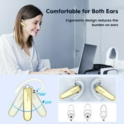 New Bee Bluetooth Headset 24Hrs Talk Time 60 Days Standby Wireless Earpiece with Microphone, Gold
