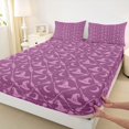 thumbnail image 3 of Manfei Witch Silhouette Print Fitted Sheet Full,Cartoon Halloween Bed Set,3pcs,1 Fitted Sheet and 2 Pillowcases, 3 of 6