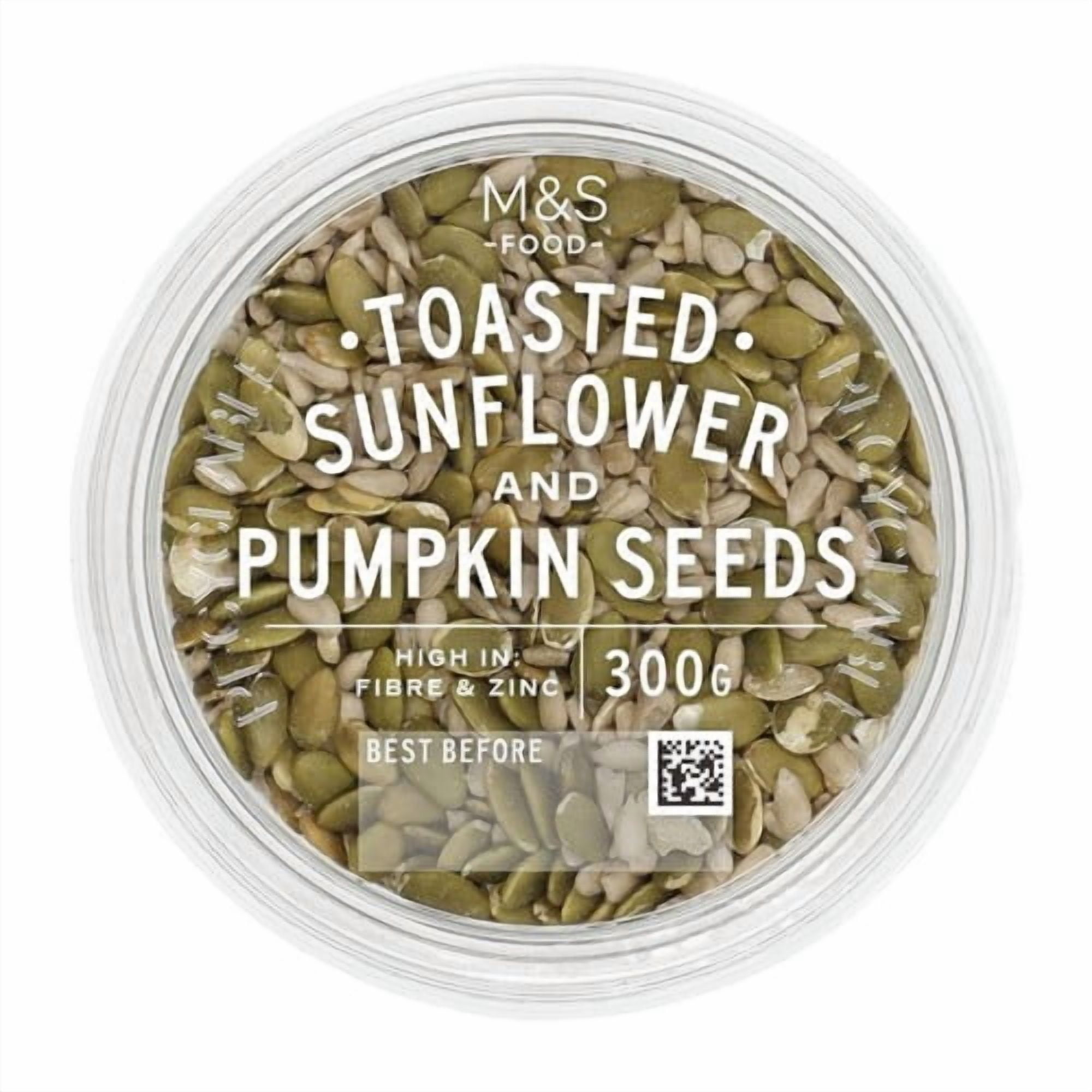 M&S Toasted Pumpkin & Sunflower Seeds 300g, British Import (Pack of 3)