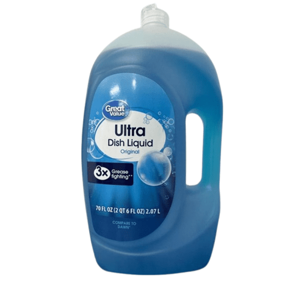 Great Value Ultra Original Dish Liquid, 70 fl oz