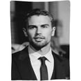 thumbnail image 3 of Blanket Theo James Soft and Comfortable Warm Fleece Throw Blankets Yoga Blankets Beach Blanket Picnic Blankets Gift for Dorm room office decor Sofa Bed Camping Travel All Season, 3 of 6