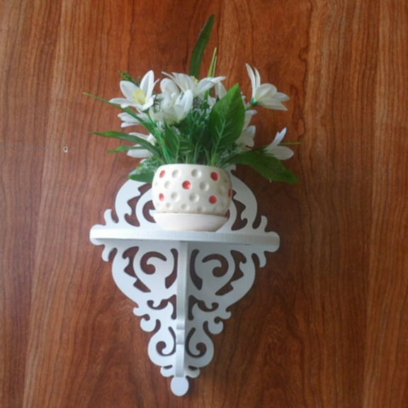 VERDANVERSE Wall Mounted Shelves Semicircle 1Set 14.6x9.1x5.7in