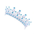 thumbnail image 3 of MasteelfCA Couronne de Mariage Baroque Royale avec Strass pour Femmes, Tête de Mariée, Concours, Bijoux pour Cheveux, 3 of 7