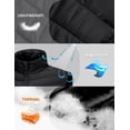 thumbnail image 6 of Women's Lightweight Packable Puffer VestWarm Quilted Windproof Sleeveless Jacket with 5 Zipper Pocketsfor Golf Hiking Travel Casual Wear Black XS, 6 of 8