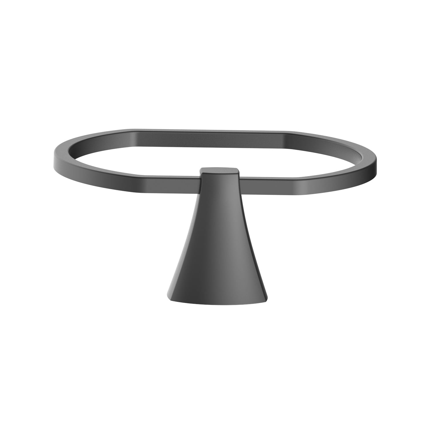 Better Homes & Gardens Simple Flare Wall Mount Towel Ring, Matte Black