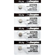 4 x Energizer 377 Watch Batteries, SR626SW or 376 Battery