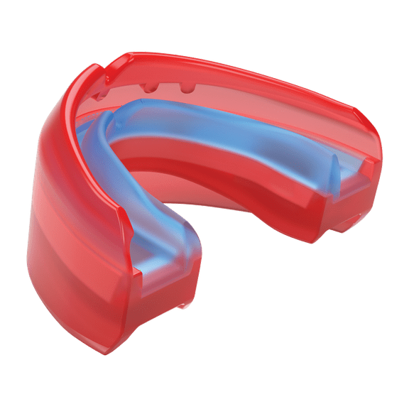 Shock Doctor Double Braces Sport Mouth Guards, Red Blue