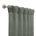 thumbnail image 5 of Thermalogic Galati Room Darkening Trendy Textured Herringbone Motif Dual Header Curtain Panel 52" x 108" Charcoal, 5 of 5