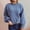Blue, variant on Juslio Women Sweaters Pullovers Sweaters Solid Crew Neck Knit Fashion Blue