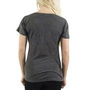 Headrush Womens Leopard Circle T-Shirt - Grey