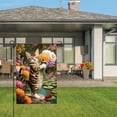 thumbnail image 3 of Amhnf Cat Holding Flowers In Garden Scene Linen Garden Flag For Home Outdoor Garden Yard Decor 12x18 inch, 3 of 5