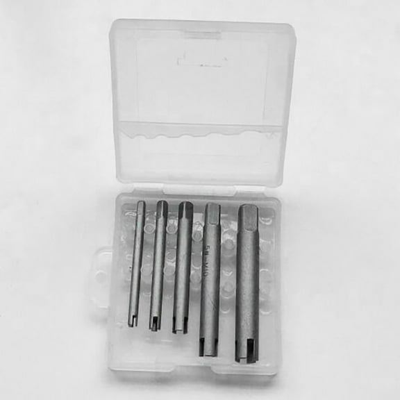 Clearance Sale!High Quality Steel Broken Head Taps Remover Stripped Screw Tap Extractor Set,Silver Hardware Adapter