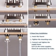 thumbnail image 4 of PARLOS Centerset Two-Handle Bathroom Sink Faucet with Metal Drain Assembly and Supply Hose, Brushed Nickel, 4 of 11