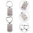 thumbnail image 3 of 2 Pcs Porte-Clés en Acier Inoxydable Fabriqués Pendentifs de Voiture (Argent), 3 of 7