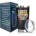 thumbnail image 2 of 40th Birthday Gifts For Women Men - 40th Birthday Decorations For Men Women - 1984 Gifts For Men Women Turning 40-40-Year-Old Gifts For Mom, Dad, Wife, Husband - 20 Oz Tumbler, 2 of 6